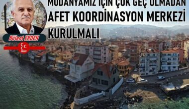 Mudanya İçin Yaklaşan Deprem Öncesi Afet Müdürlüğü Acil İhtiyaç