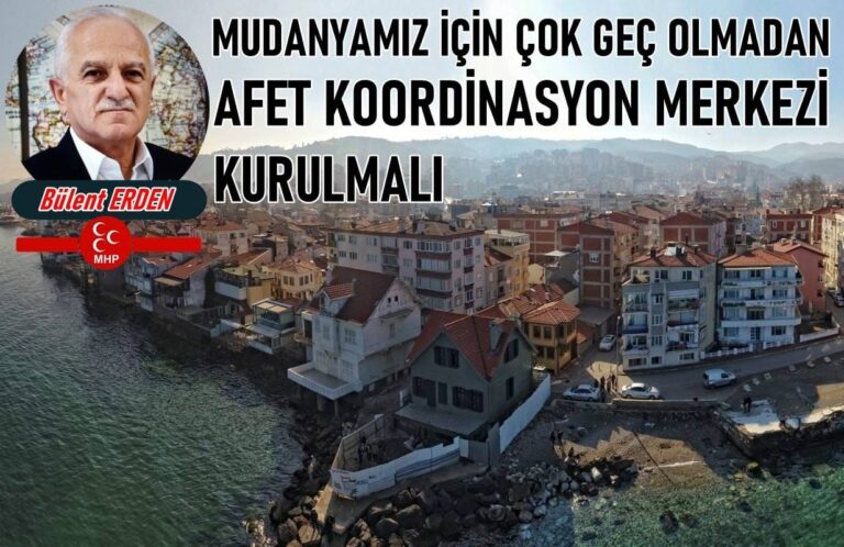 Mudanya İçin Yaklaşan Deprem Öncesi Afet Müdürlüğü Acil İhtiyaç