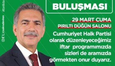 CHP Büyük İftar Buluşması 29 Mart’ta