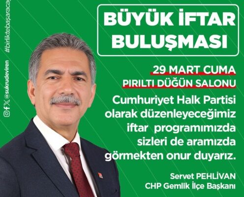 CHP Büyük İftar Buluşması 29 Mart’ta