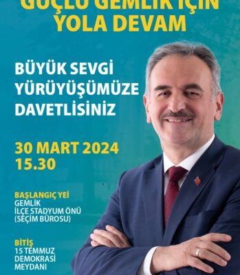 Cumhur İttifakı Sevgi Yürüyüşü Yarın Yapılacak
