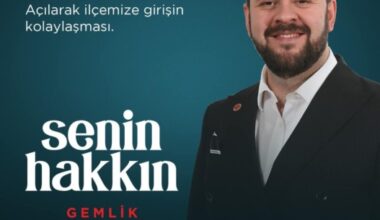 Yıldız, “Gemlik Dörtyol Girişi Senin Hakkın Gemlik”