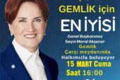 MERAL AKŞENER GEMLİK’TE