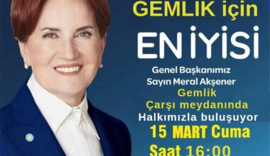 MERAL AKŞENER GEMLİK’TE