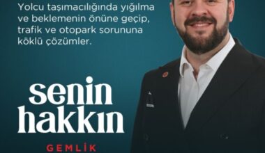 Ahmet Vakkas Yıldız; “Çağdaş Ulaşım Senin Hakkın Gemlik”