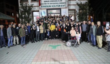 Giresunlular Derneği’nde Gencay Yılmaz’a Sevgi Seli (Videolu Haber)
