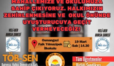 TÖBSEN, “Çocuklarımızın ve halkımızın zehirlenmesine izin vermeyeceğiz”