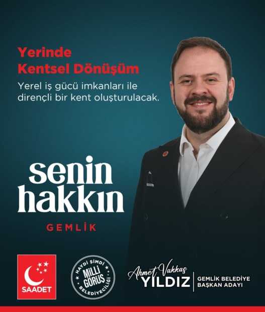Ahmet Vakkas Yıldız; “Bedava Kentsel Dönüşüm Senin Hakkın Gemlik” (Videolu Haber)