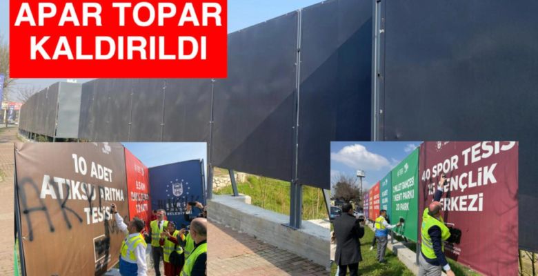 “YASAK AFİŞLER” APAR TOPAR KALDIRILDI