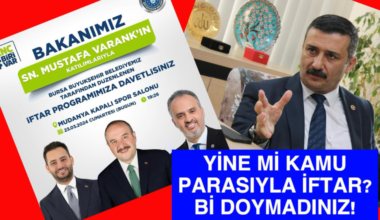 BELEDİYE KESESİNDEN “SEÇİM İFTARI MÜBAH MI?