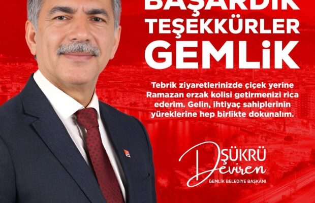 Şükrü Deviren: “Ramazan ayında çiçek yerine erzak kolisi daha iyi olur” dedi.