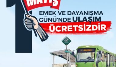 Bursa’da 1 Mayıs’ta ulaşım ücretsiz