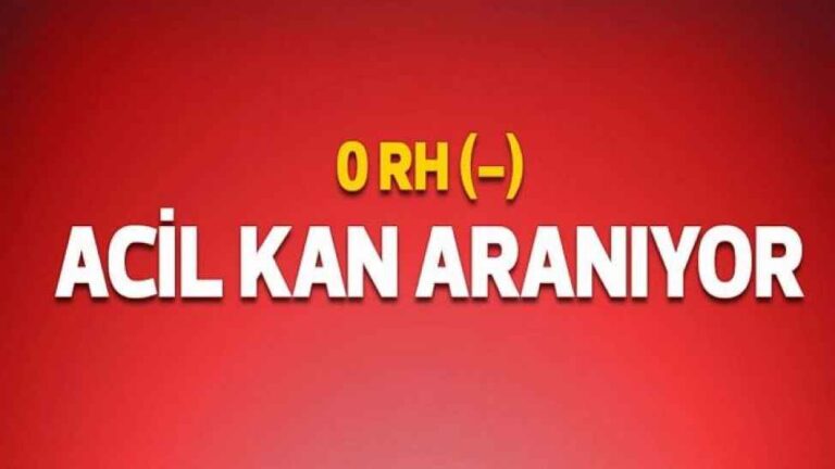 ACİL KAN ARANIYOR