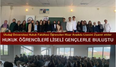 Hukuk Öğrencileri Liseli Gençlerle Buluştu