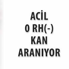 ACİL KAN İHTİYACI