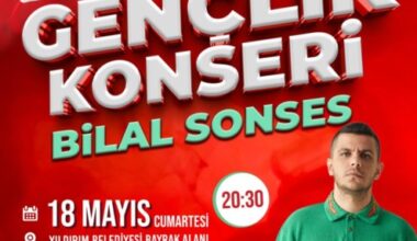 YILDIRIM’DA 19 MAYIS’A ÖZEL GENÇLİK KONSERİ