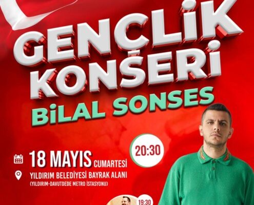 YILDIRIM’DA 19 MAYIS’A ÖZEL GENÇLİK KONSERİ