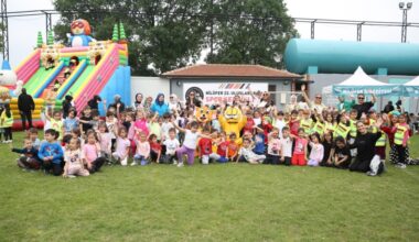 Miniklerin renkli spor şenliği