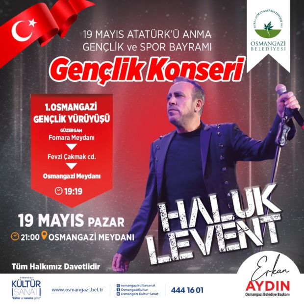 Osmangazi’de 3 gün sürecek 19 Mayıs coşkusu