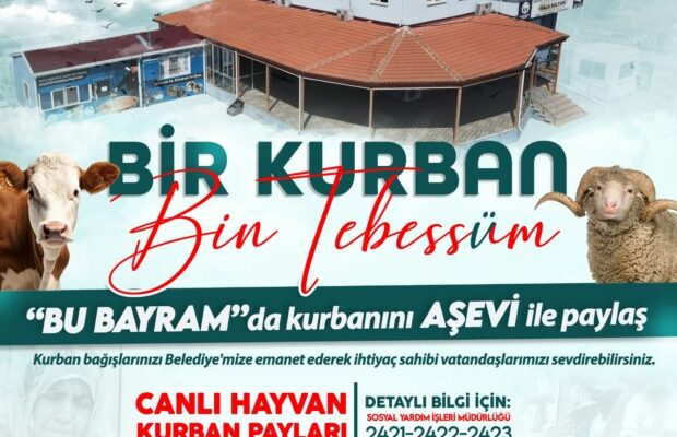 MUSTAFAKEMALPAŞA BELEDİYESİNDEN, İHTİYAÇ SAHİPLERİNE KURBAN BAĞIŞI KAMPANYASI