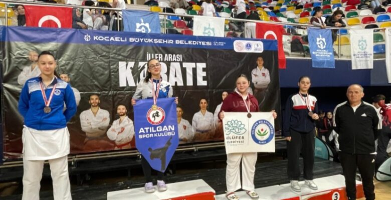 Karatede 1 altın 2 bronz madalya
