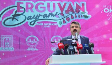 ERGUVANLAR ÇİÇEK AÇTI BURSA’YI ERGUVAN BAYRAMI HEYECANI SARDI