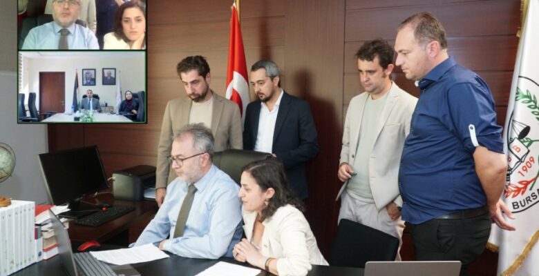 Bursa Barosu ile Filistin Barosu arasında online dayanışma toplantısı