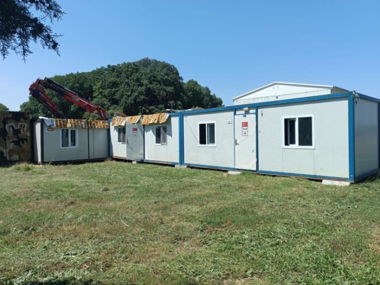 Deprem Konteynerleri Gemlik’e geri getirildi