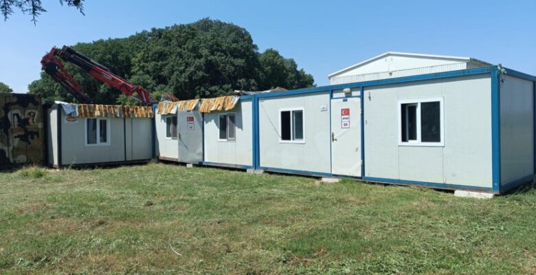 Deprem Konteynerleri Gemlik’e geri getirildi