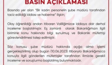 Tacizci Müdür Açığa Alındı