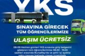 Üniversite adaylarına ücretsiz ulaşım