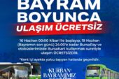 Bursa’da 4 günlük bayram boyunca ulaşım ücretsiz