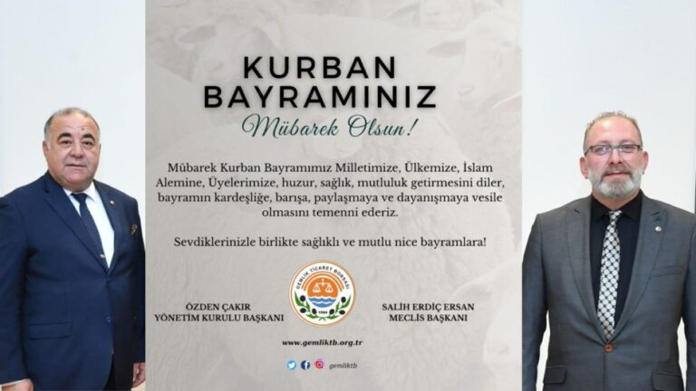 Gemlik Ticaret Borsası Kurban Bayramınızı Kutlar…