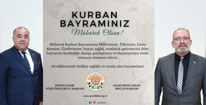 Gemlik Ticaret Borsası Kurban Bayramınızı Kutlar…