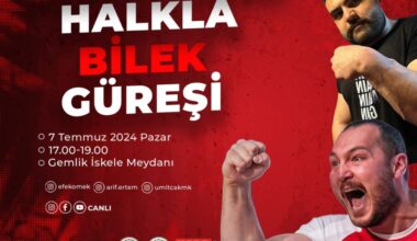 Gemlik’te Bilek Güreşi Şampiyonası