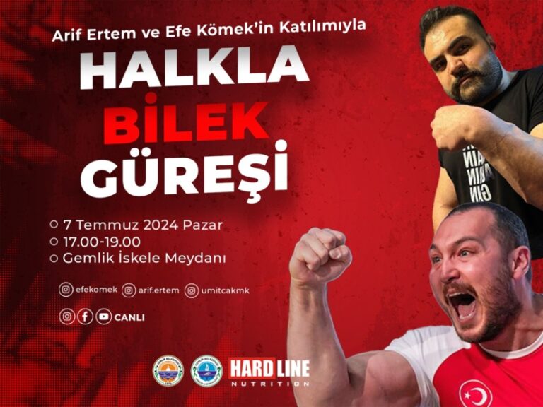 Gemlik’te Bilek Güreşi Şampiyonası