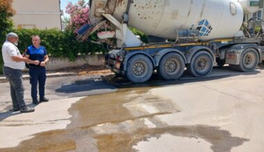 Gemlik’te Atık betonu sokağa dökenlere ceza