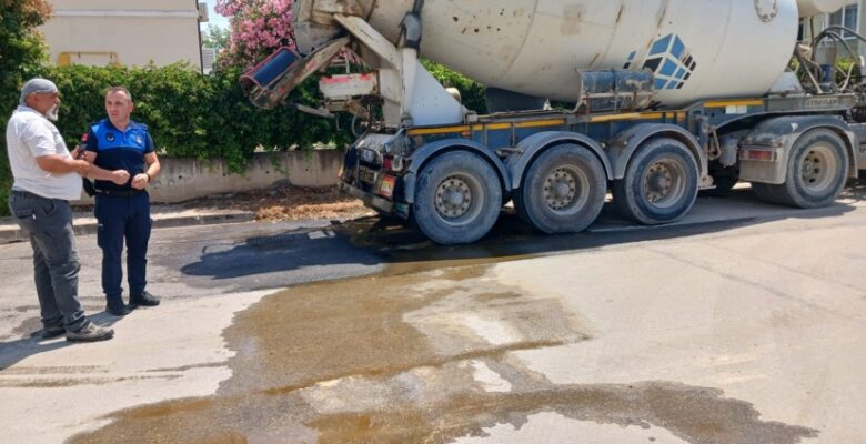 Gemlik’te Atık betonu sokağa dökenlere ceza