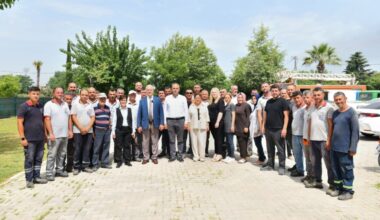BELEDİYE BAŞKANI ŞÜKRÜ ERDEM, MESAİ ARKADAŞLARIYLA BAYRAMLAŞTI 