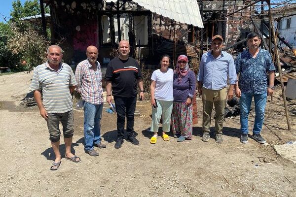 Evleri Yanan Avşar Ailesine Geçmiş Olsun Ziyareti