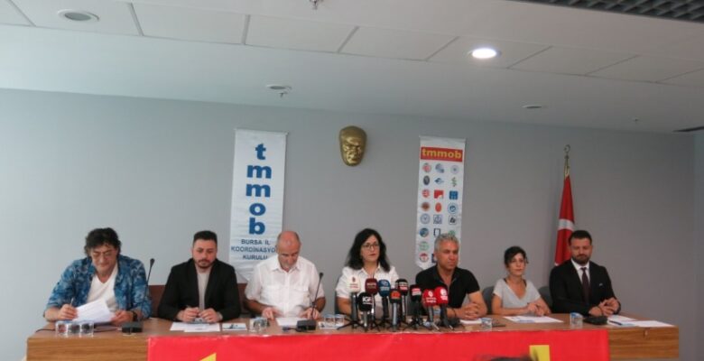 TMMOB BURSA İKK DOĞAL VE YAPAY AFETLERE DİKKAT ÇEKTİ