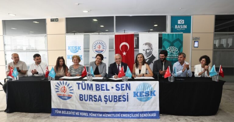 Nilüfer Belediyesi’nde toplu iş sözleşmesi sevinci