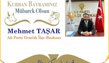 Ak Parti Gemlik İlçe Örgütü Kurban Bayramınızı Kutlar