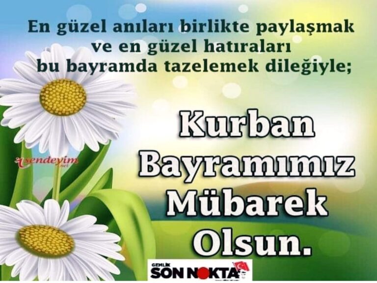Kurban Bayramınız Kutlu Olsun…