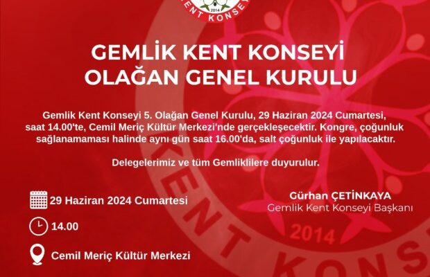 3 Adaylı Kent Konseyi Seçimi 29 Haziran’da Yapılacak