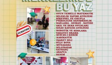 “Merkezimde Bu Yaz” Kursuna Kayıtlar Başladı