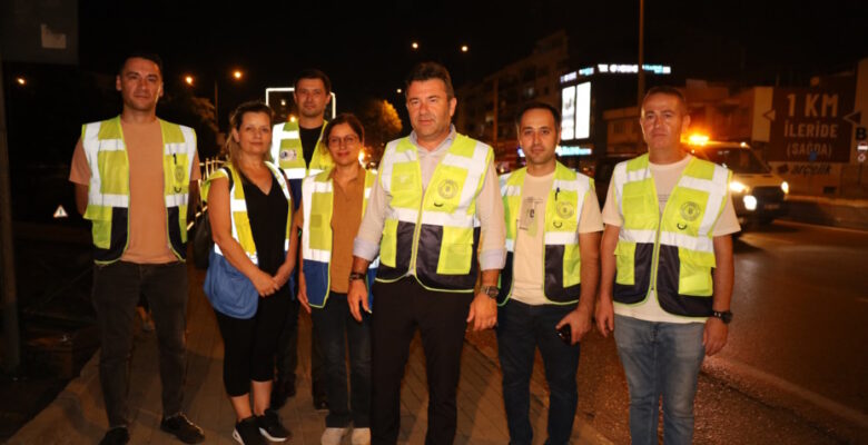 Büyükşehir’den daha temiz bir Bursa için gece mesaisi
