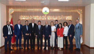 Başkan Erkan Aydın, Almanya Hessen eyaleti Bakanı Pentz’i ağırladı
