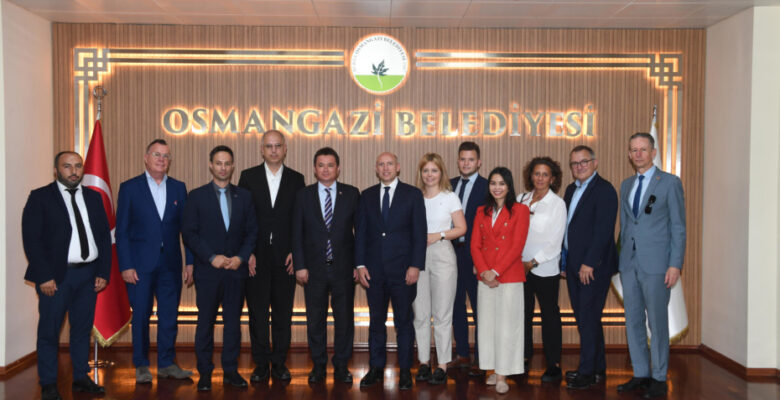 Başkan Erkan Aydın, Almanya Hessen eyaleti Bakanı Pentz’i ağırladı