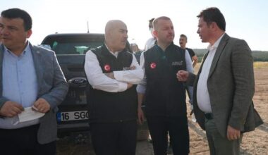 Başkan Aydın yangın bölgesinde